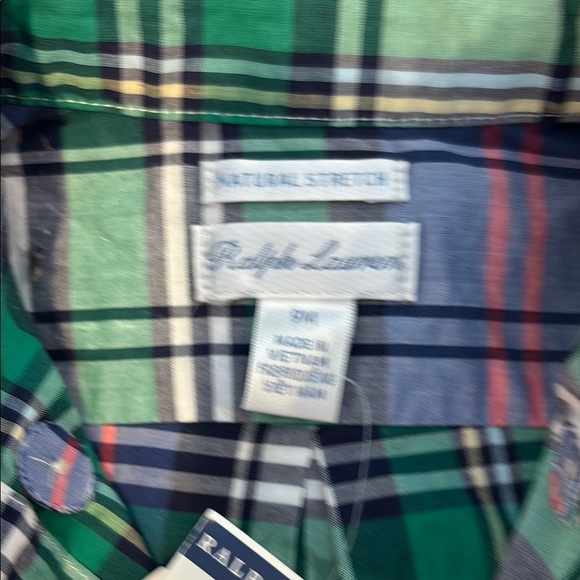 Ralph Lauren Blue and Green Button Down Shirt - Picture 3 of 5